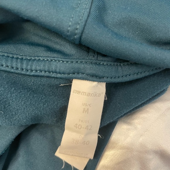 Marika Cowl Neck Reflective Running Athletic Loose Fit Long Sleeve Top - Picture 2 of 6